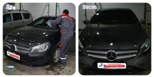 Замена лобового стекла на Mercedes А-klasse III